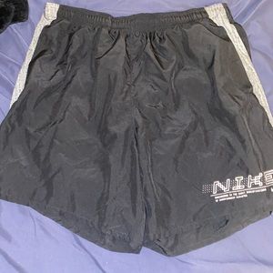Black and gray Nike shorts